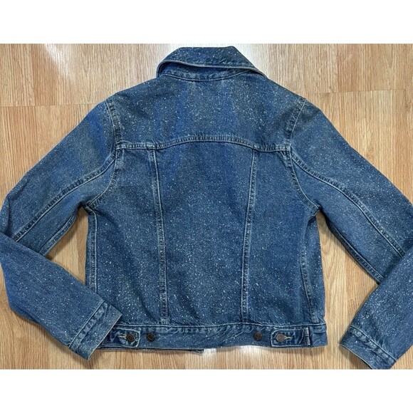 Levi Strauss Original Trucker Denim Jacket NWT Small Bleach Speckled Womens Jean - Picture 2 of 13
